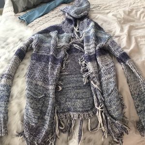 Hooded cardigan